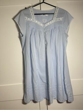 Eileen West Nightgown Size Large Blue See Pictures